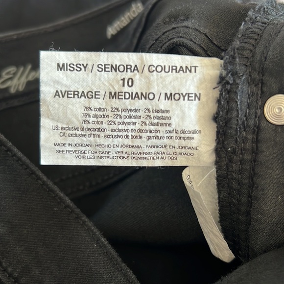 Black Skinny Slimming Jeans Size 10 - Picture 5 of 8